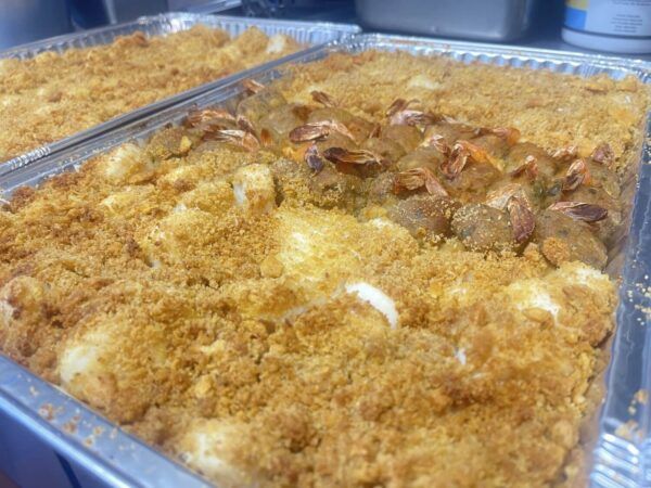 seafood casserole party tray