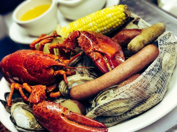 New England Clam Boil Bake with Lobster