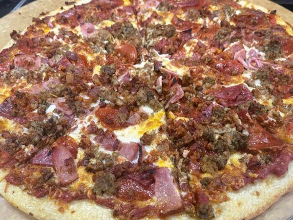 Cove Surf and Turf meat lovers pizza